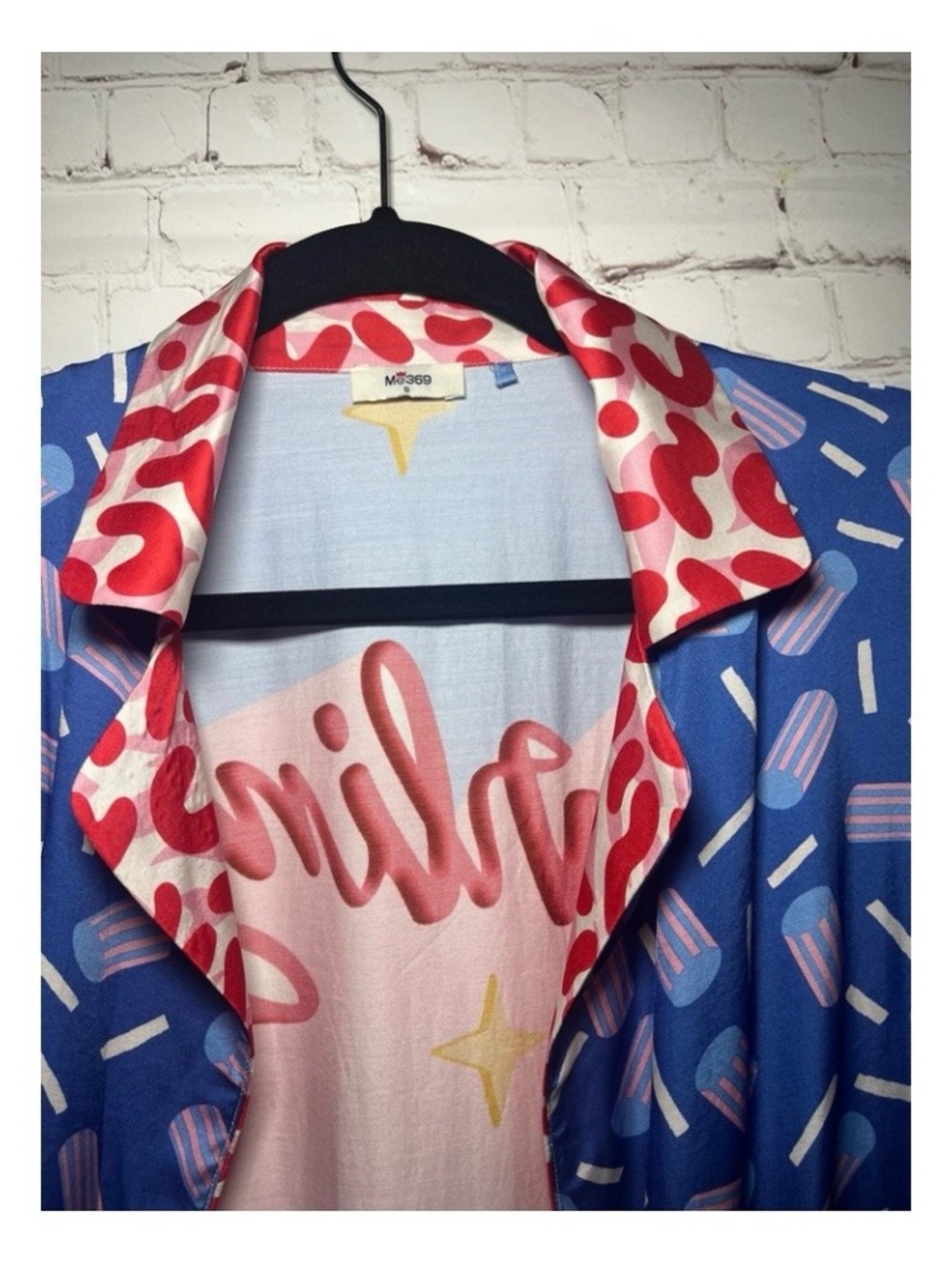 Me369 Graphic Belted Kimono  - "Darling You're Different"
Colorful - Picture 6 of 7
